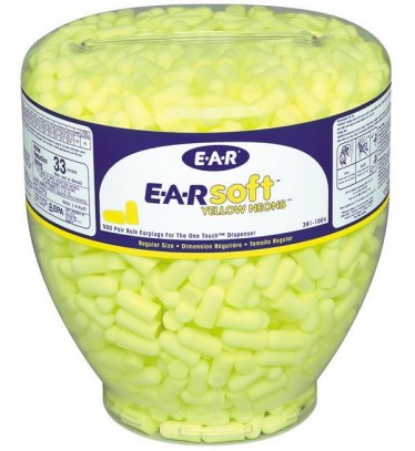 Ausu aizbāžņu pudele/500 pāri pudelē